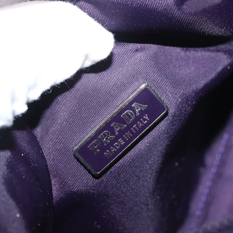 【日本直送】PRADA 尼龍紫色銀色配件包 正品 BA9459SAV-18