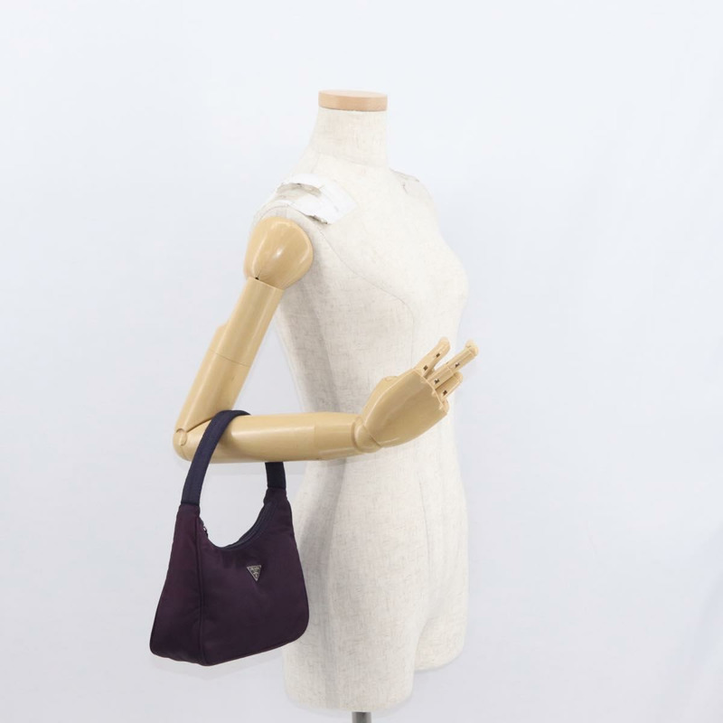 【日本直送】PRADA 尼龍紫色銀色配件包 正品 BA9459SAV-21