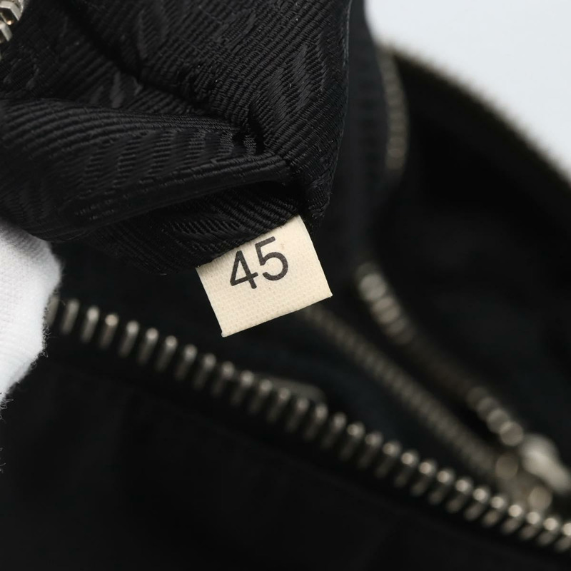 【日本直送】PRADA 單肩包 尼龍 黑色 銀色 正品 am10168V-11