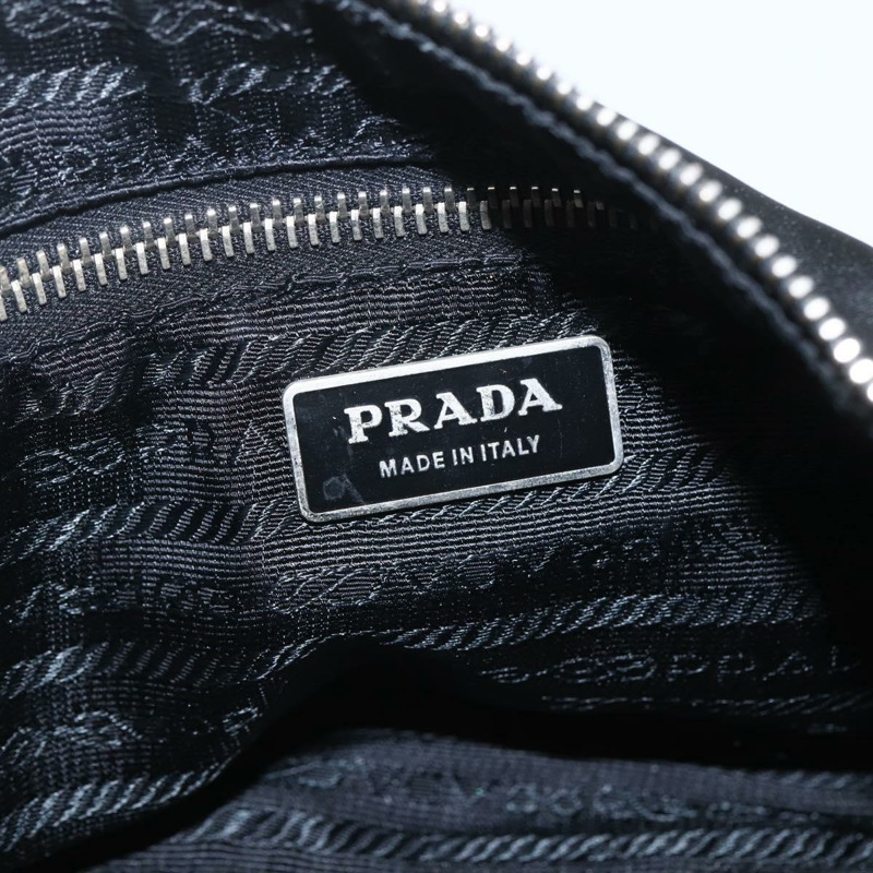 【日本直送】PRADA 單肩包 尼龍 黑色 銀色 正品 am10168V-17