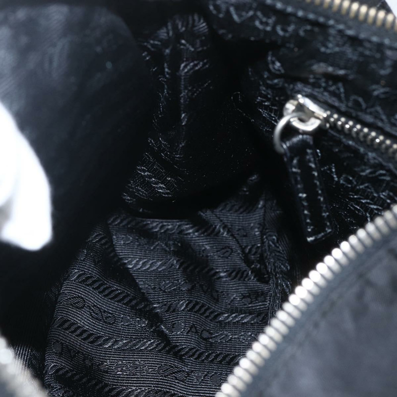 【日本直送】PRADA 單肩包 尼龍 黑色 銀色 正品 am10168V-20