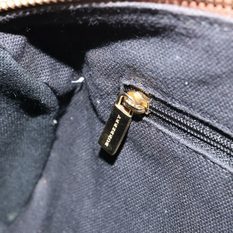 【日本直送】BURBERRY Nova 格紋手提包 PVC 米色 金色 正品 am10295V-20