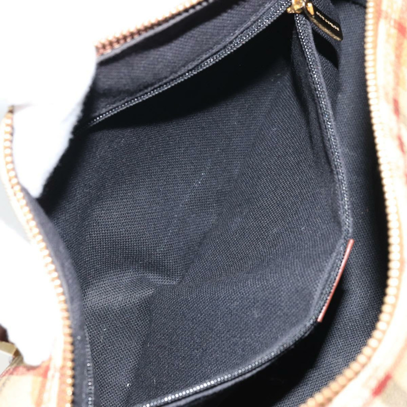 【日本直送】BURBERRY Nova 格紋手提包 PVC 米色 金色 正品 am10295V-21