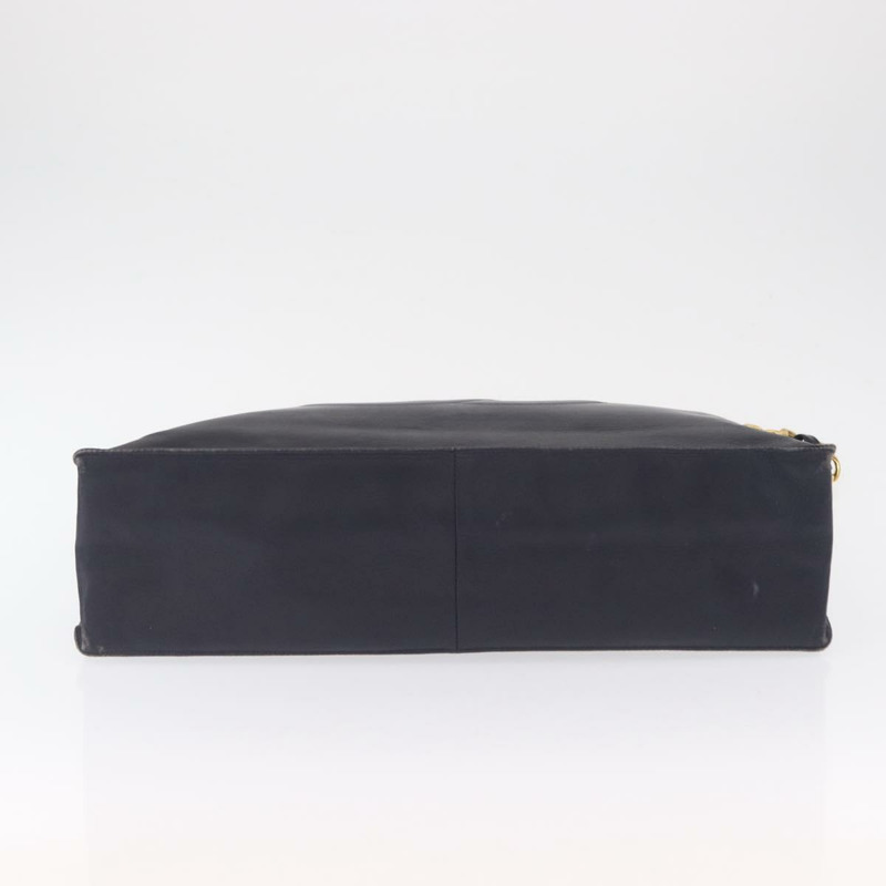 【日本直送】香奈兒鏈條手提包，皮革材質，海軍藍金色雙C標誌，正品編號157556V-9