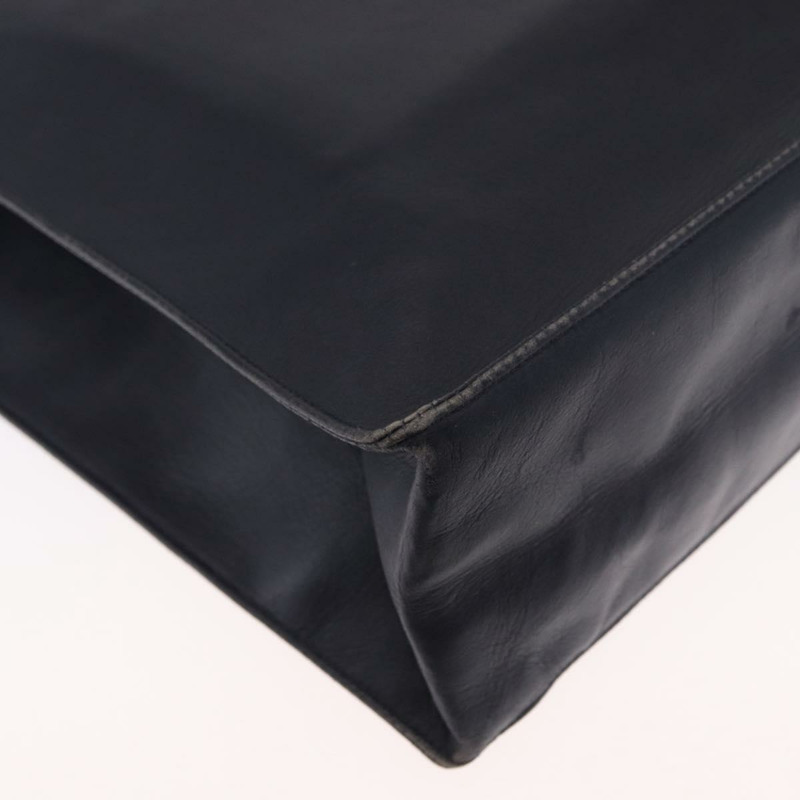 【日本直送】香奈兒鏈條手提包，皮革材質，海軍藍金色雙C標誌，正品編號157556V-12