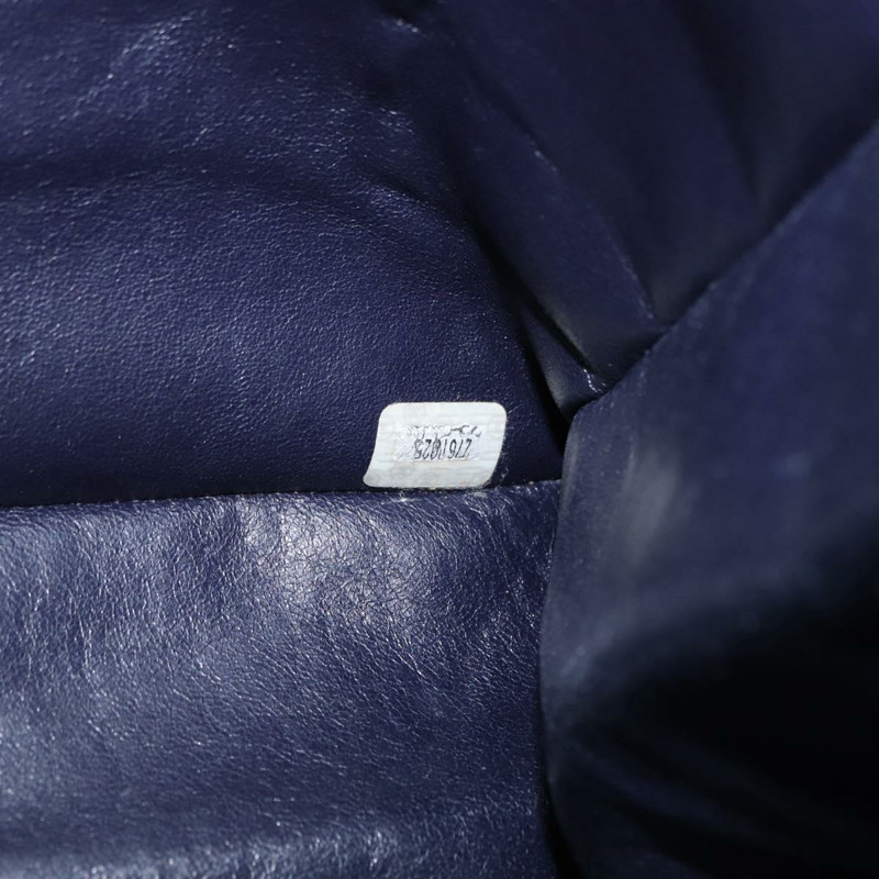 【日本直送】香奈兒鏈條手提包，皮革材質，海軍藍金色雙C標誌，正品編號157556V-21