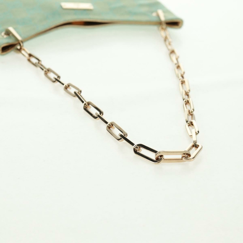 【日本直送】GUCCI GG帆布鏈條單肩包 淺藍色 金色 正品 163592V-6