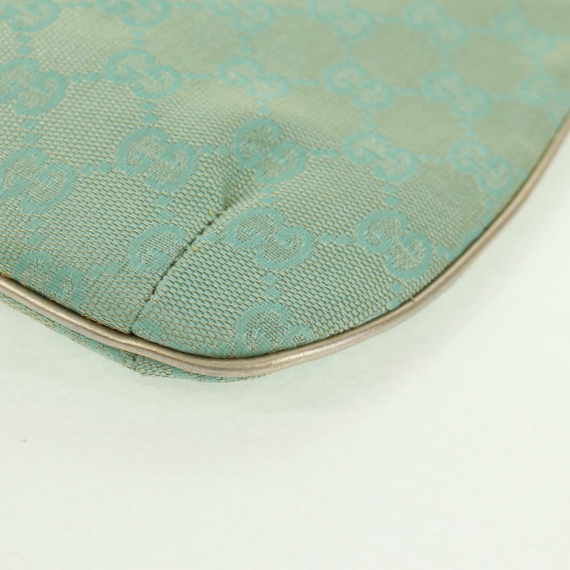 【日本直送】GUCCI GG帆布鏈條單肩包 淺藍色 金色 正品 163592V-10