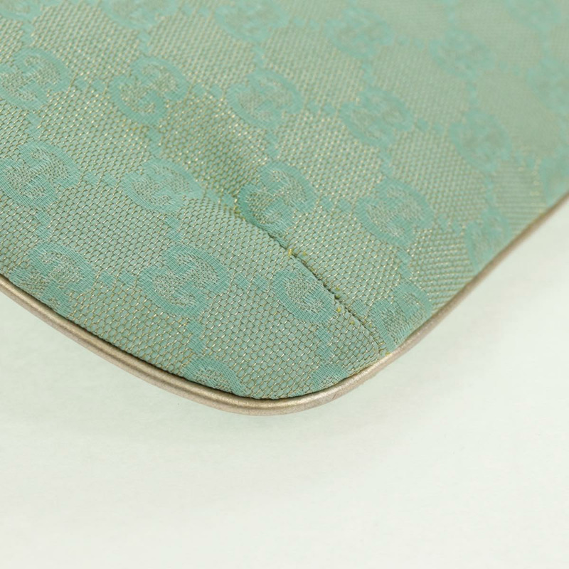 【日本直送】GUCCI GG帆布鏈條單肩包 淺藍色 金色 正品 163592V-11