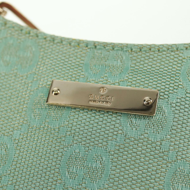 【日本直送】GUCCI GG帆布鏈條單肩包 淺藍色 金色 正品 163592V-13