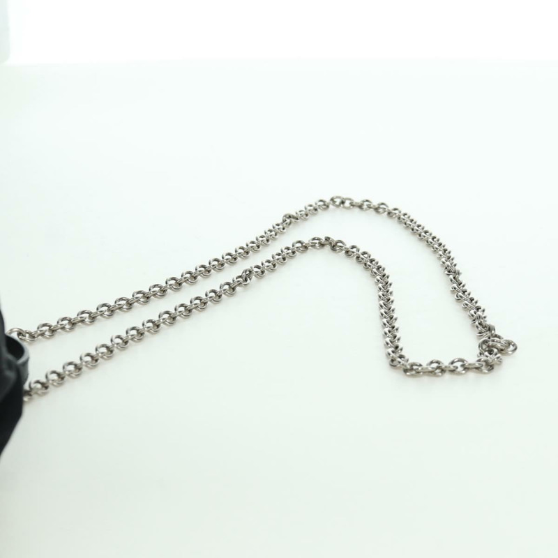 【日本直送】PRADA 尼龍黑色銀色鏈條單肩包 Auth 171449M-13