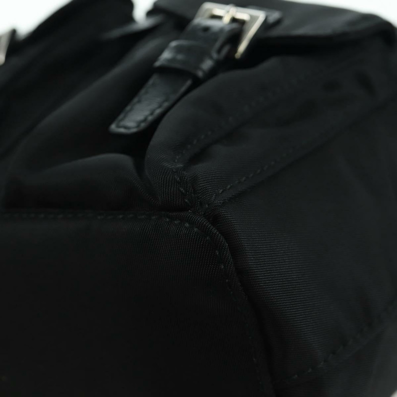 【日本直送】PRADA 尼龍黑色銀色鏈條單肩包 Auth 171449M-15