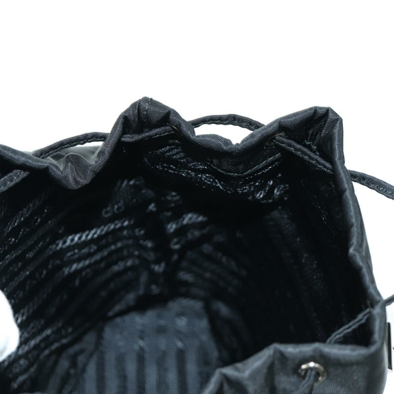 【日本直送】PRADA 尼龍黑色銀色鏈條單肩包 Auth 171449M-25