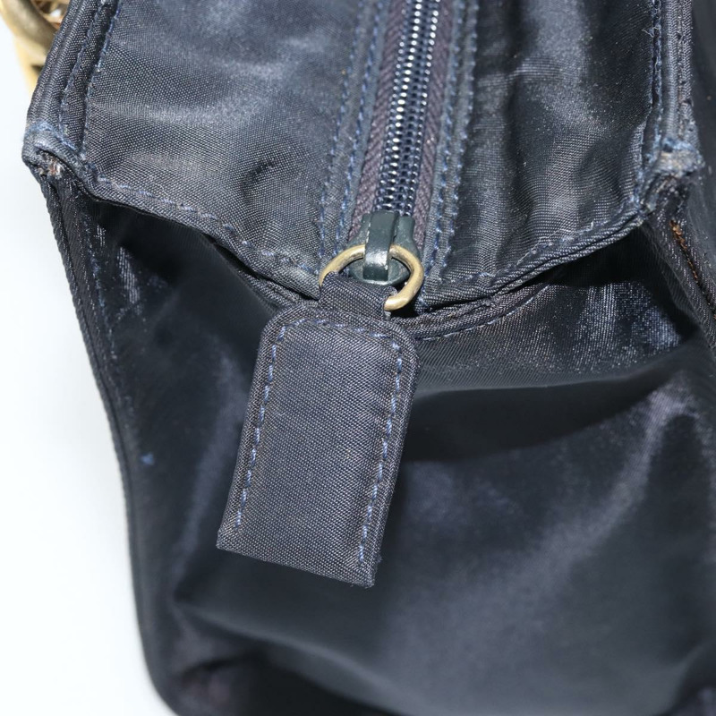 【日本直送】PRADA 金屬手柄手提包 尼龍 黑色 金色 正品 LNZ454V-8