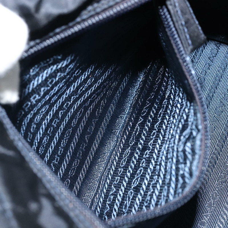 【日本直送】PRADA 金屬手柄手提包 尼龍 黑色 金色 正品 LNZ454V-23