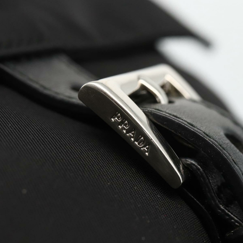 【日本直送】PRADA 單肩包 尼龍 黑色 銀色 正品 ep13658V-7