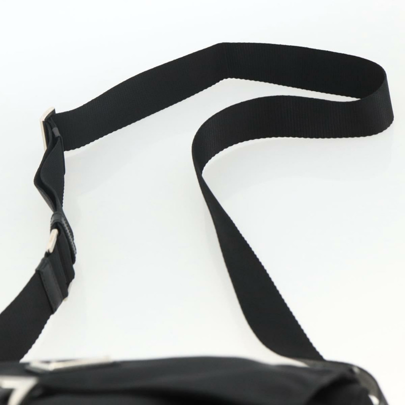 【日本直送】PRADA 單肩包 尼龍 黑色 銀色 正品 ep13658V-13