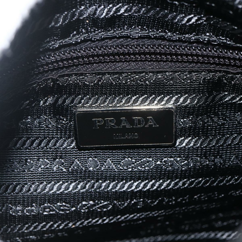 【日本直送】PRADA 單肩包 尼龍 黑色 銀色 正品 ep13658V-22