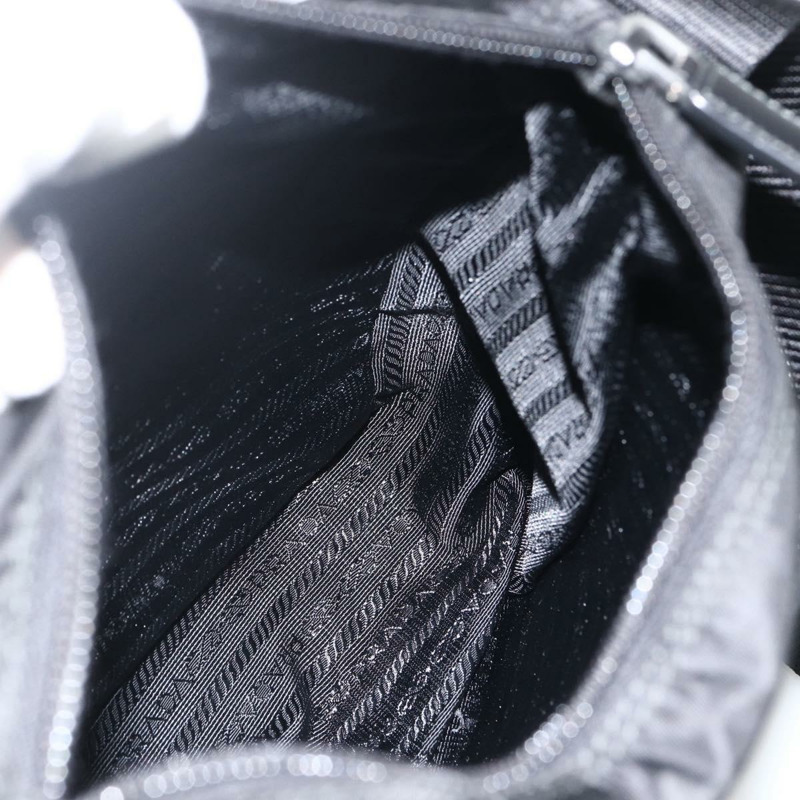 【日本直送】PRADA 單肩包 尼龍 黑色 銀色 正品 ep13658V-23