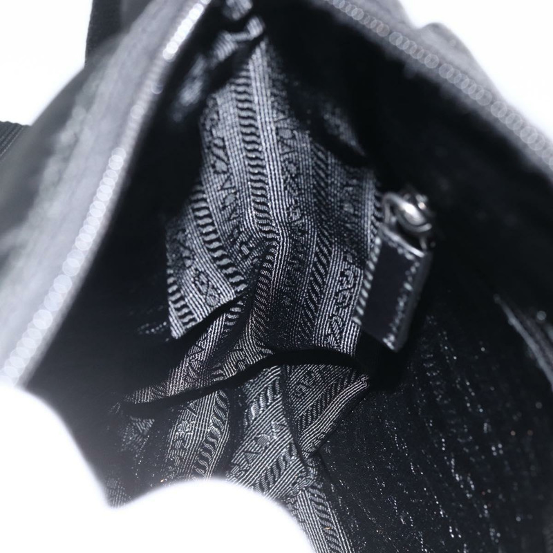 【日本直送】PRADA 單肩包 尼龍 黑色 銀色 正品 ep13658V-24