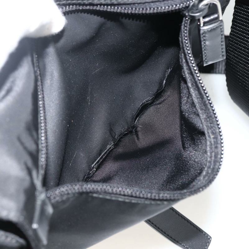 【日本直送】PRADA 單肩包 尼龍 黑色 銀色 正品 ep13658V-28
