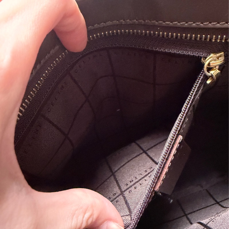 Celine 老花肩背包 真皮拼帆布 輕便百搭 腋下包 思琳-21