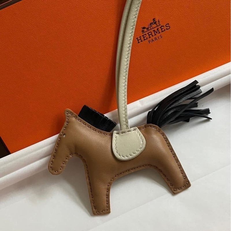 愛馬仕小馬Rodeo金棕拼奶昔白-4