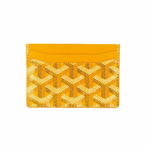 Goyard 展示品 Saint-Sulpice 帆布單片4卡卡夾(黃)