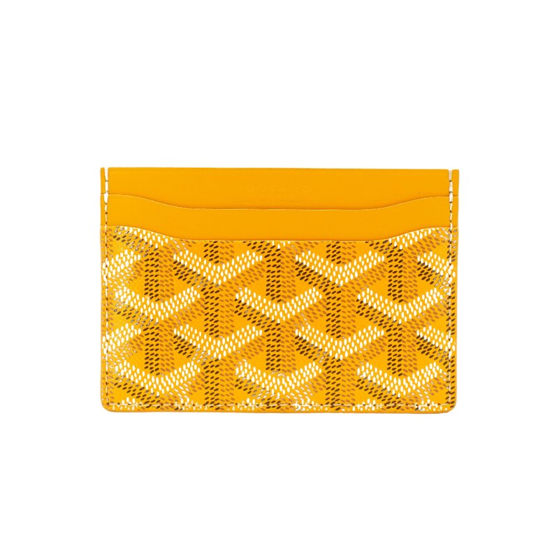 Goyard 展示品 Saint-Sulpice 帆布單片4卡卡夾(黃)-0
