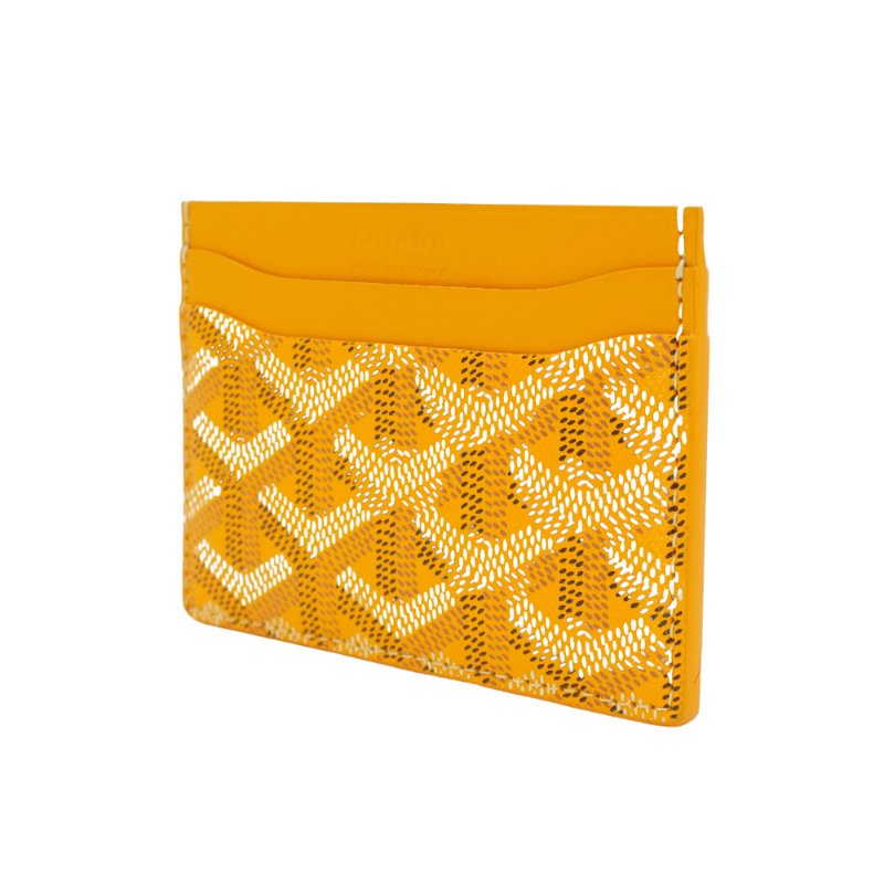 Goyard 展示品 Saint-Sulpice 帆布單片4卡卡夾(黃)-1