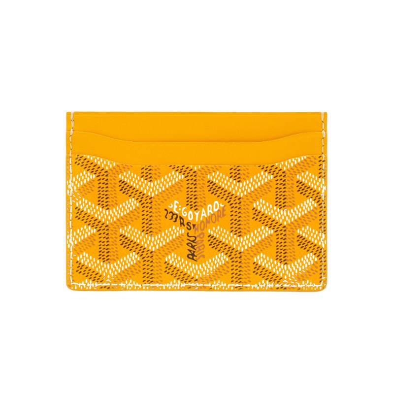 Goyard 展示品 Saint-Sulpice 帆布單片4卡卡夾(黃)-2