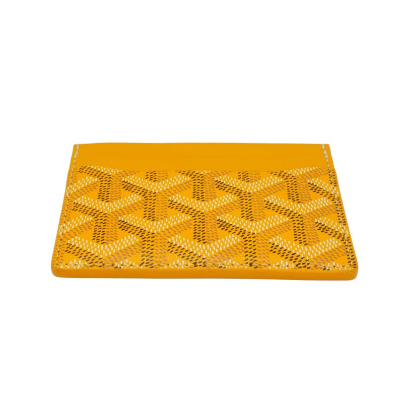 Goyard 展示品 Saint-Sulpice 帆布單片4卡卡夾(黃)-3