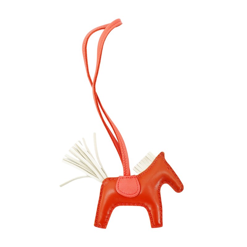 Hermes Rodeo PM 小馬吊飾(橘褐/粉橘/奶昔白)-1