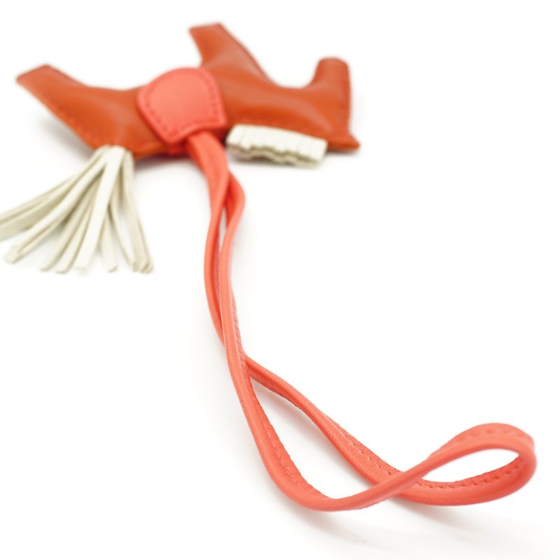 Hermes Rodeo PM 小馬吊飾(橘褐/粉橘/奶昔白)-3