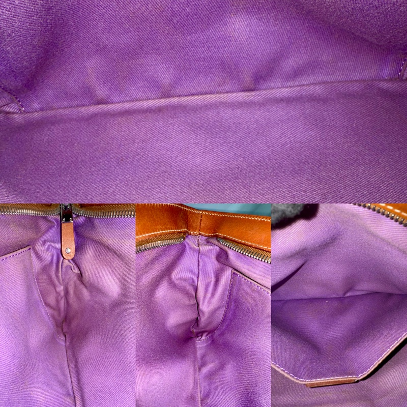 CELINE 賽琳 中古花朵帆布單肩包-4