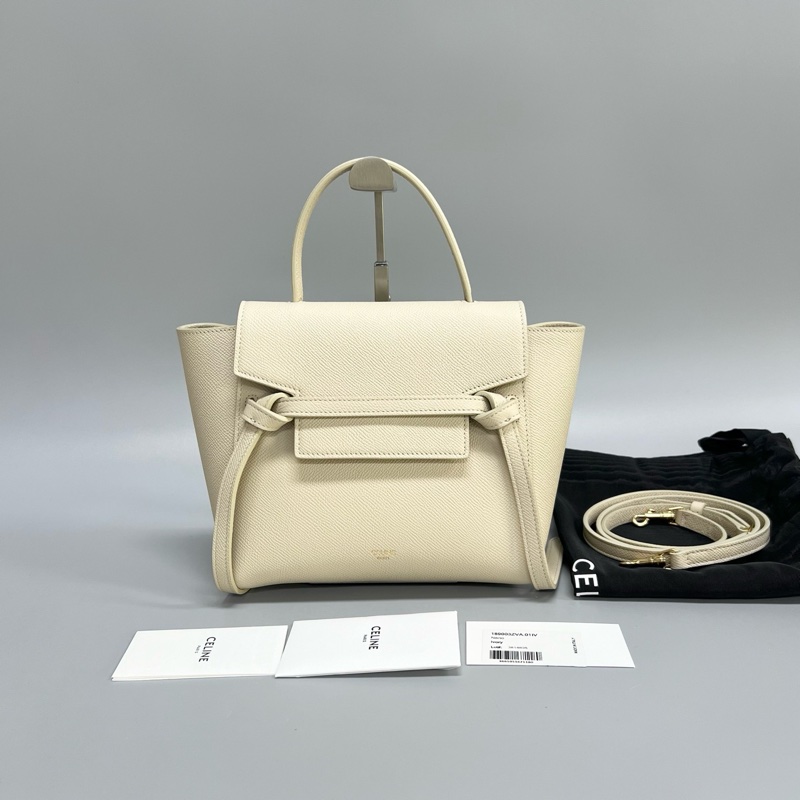 🌷春夏配色！Celine Belt Bag 鯰魚包 Nano尺寸 米黃色-0