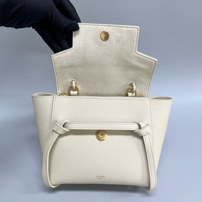 🌷春夏配色！Celine Belt Bag 鯰魚包 Nano尺寸 米黃色-6