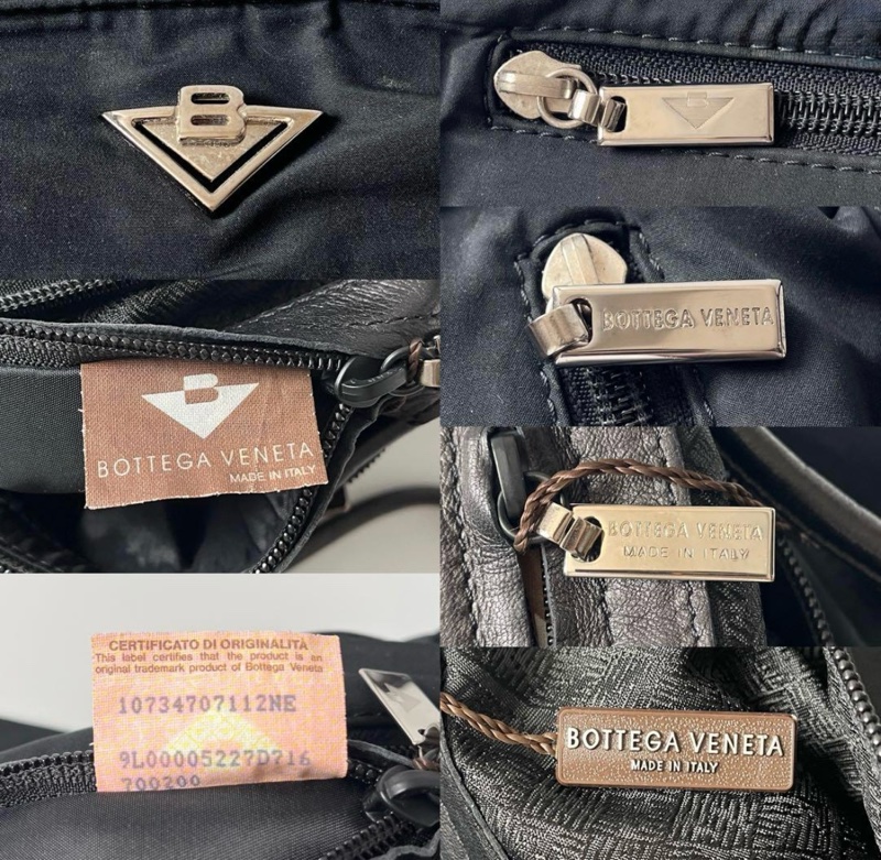 正品 BV 尼龍手提包/腋下包|附原廠鏡子、保卡|Vintage 經典三角標-8