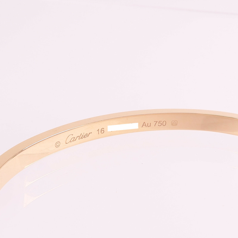 CARTIER 18K玫瑰金Love Bracelet Small Model手鐲CARTIER#16-4