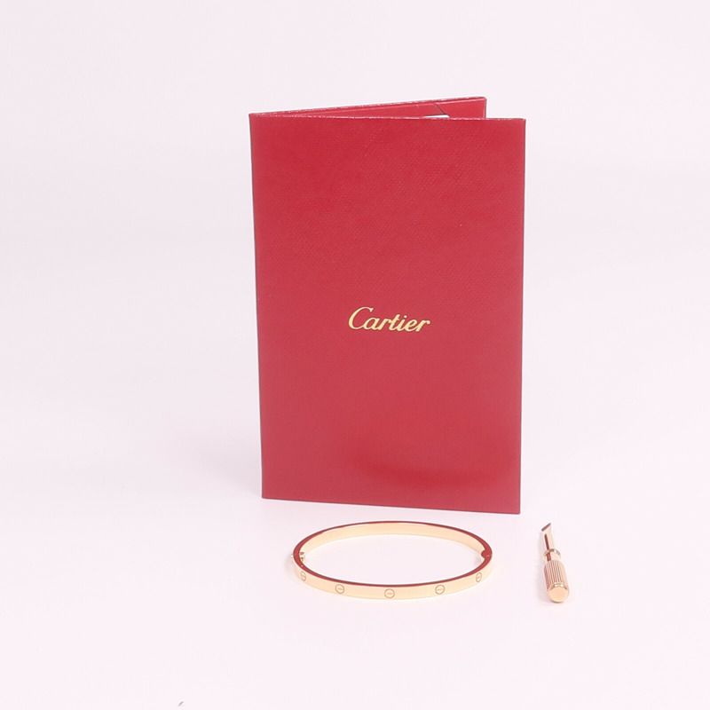 CARTIER 18K玫瑰金Love Bracelet Small Model手鐲CARTIER#16-8