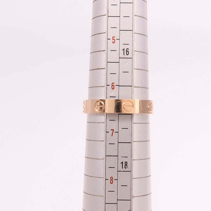 CARTIER 18K玫瑰金Mini Love Ring戒指Cartier#53/US#6.5-8
