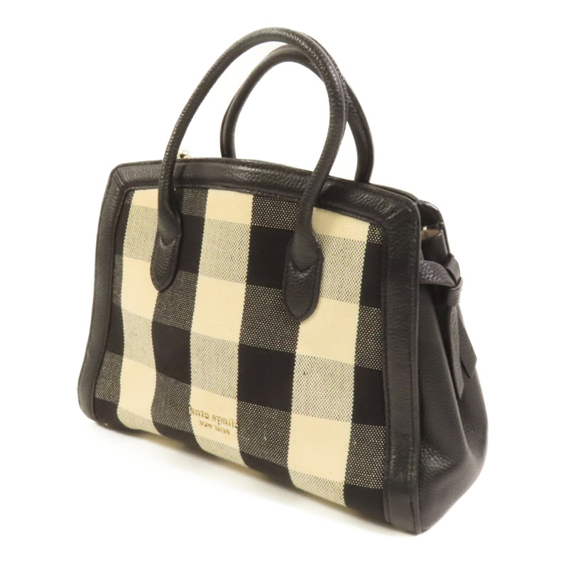 Kate Spade 帆布/牛皮皮革2 Way Shoulder金扣手挽肩背兩用袋-2