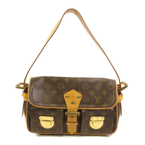 LOUIS VUITTON Monogram Hudson PM金扣肩背袋
