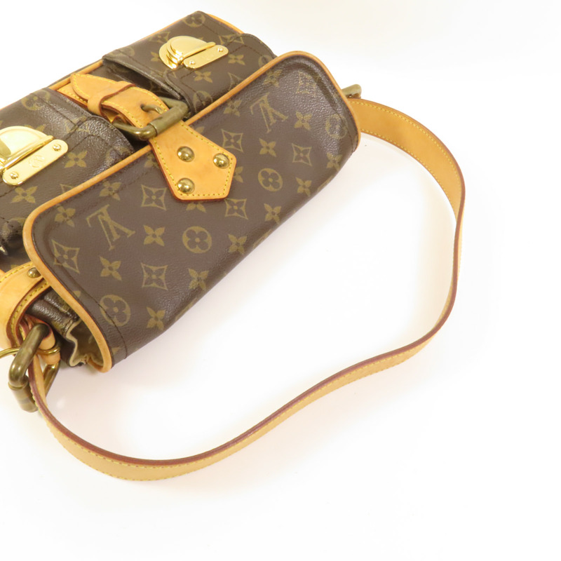 LOUIS VUITTON Monogram Hudson PM金扣肩背袋-4