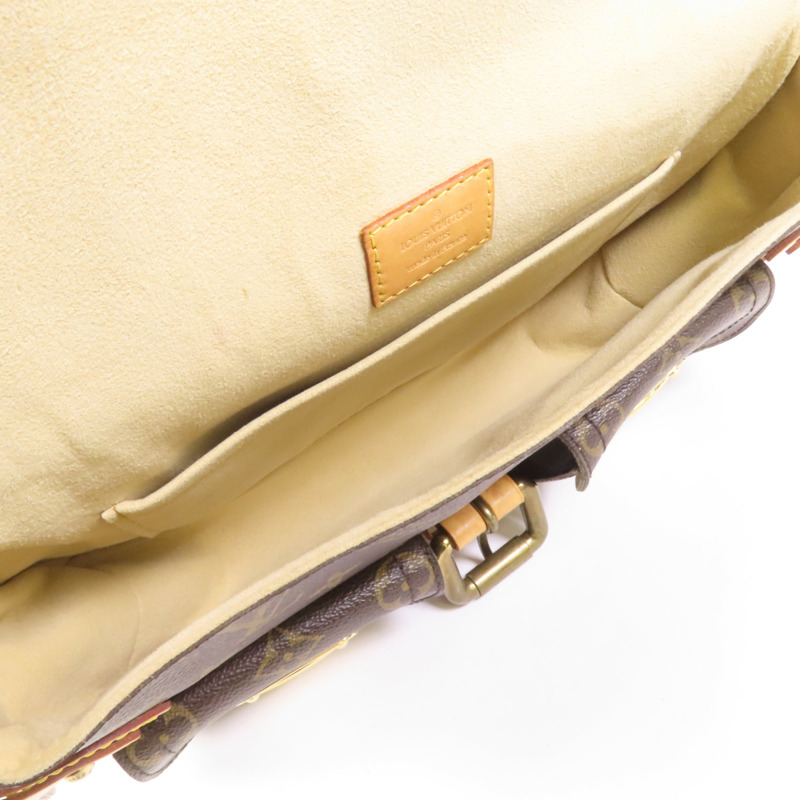 LOUIS VUITTON Monogram Hudson PM金扣肩背袋-5