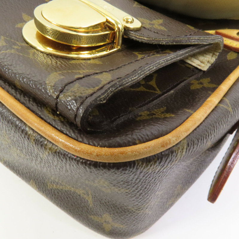 LOUIS VUITTON Monogram Hudson PM金扣肩背袋-11