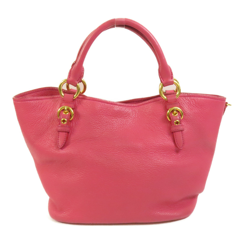 Miu Miu 牛皮皮革2 Way Shoulder金扣手挽肩背兩用袋-1