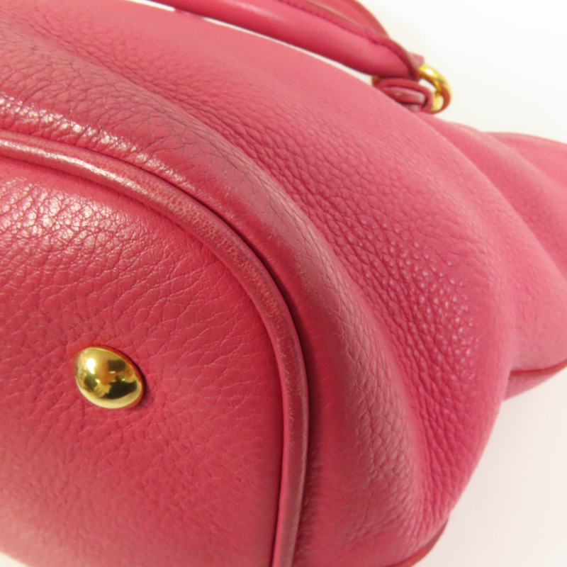 Miu Miu 牛皮皮革2 Way Shoulder金扣手挽肩背兩用袋-12