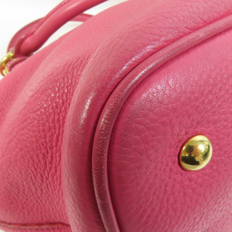 Miu Miu 牛皮皮革2 Way Shoulder金扣手挽肩背兩用袋-13
