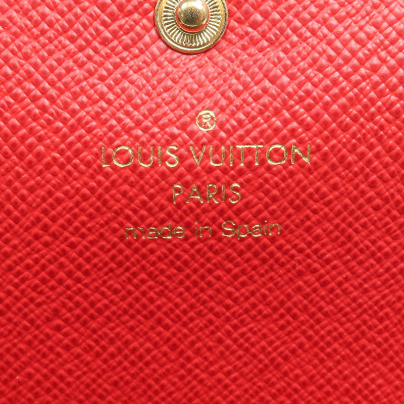 LOUIS VUITTON Damier Portefeuille Emilie Long Wallet金扣長錢包-12